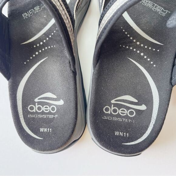 ABEO Bio System Topanga Black Orthotic Sandals - Picture 6 of 9